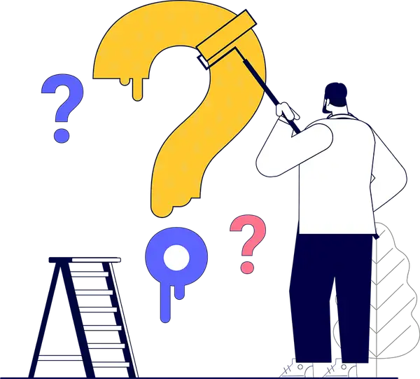 Mobiele app-ontwikkeling FAQ-illustrasie