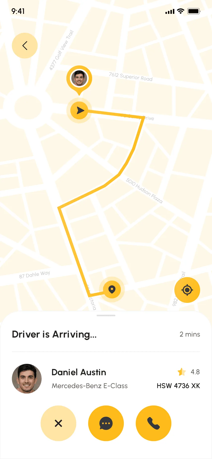 Beelde 41 Lig Taxi Bestuurder Aankom